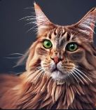 Nice picture of a Maine Coon cat